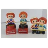 (3) RAGGEDY ANN BANKS