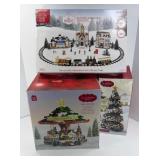 SAINT NICHOLAS MERRY-GO-ROUND & LIGHTED TREE