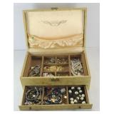 COSTUME JEWELRY IN JEWELRY BOX