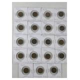 (19) INDIAN HEAD PENNIES 1883 - 1907