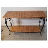 RATTAN STYLE SOFA / ENTRYWAY TABLE