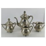 NEW AMSTERDAM SILVER PLATED TEA SET