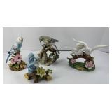 (4) PORCELAIN BIRDS