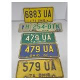 VINTAGE OHIO LICENSE PLATES