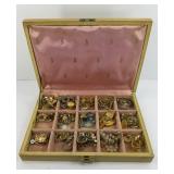 JEWELRY BOX W/ COSTUME JEWELRY