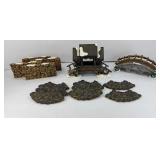 CHRISTMAS VILLAGE BRIDGES & PAVING STONES