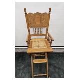 ANTIQUE VICTORIAN STYLE LOW HIGH CHAIR