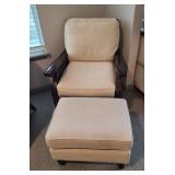 CHRIS MADDEN ARM CHAIR W/ FOOTREST