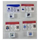 (4) CERTIFIED GEMS