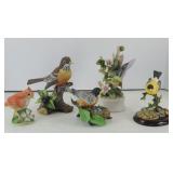 (5) BIRD FIGURINES