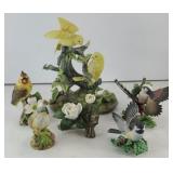(5) BIRD FIGURINES