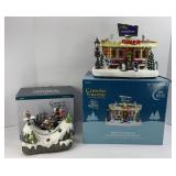 CAROLE TOWNE LIGHTED DINER & SNOWBOARDING DECOR