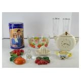 CHALKWARE FIGURINES & OTHER KITCHEN DECOR