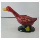 RED GOOSE SHOES CAST IRON BANK