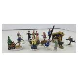 (10) CHRISTMAS VILLAGE FIGURINES