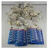 ASSTD CHRISTMAS VILLAGE LIGHTS W/ EXTRA BALLS