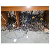LARGE LOT OF ASSTD AUDIO & OTHER CABLES