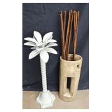 PALM TREE AND UMBRELLA HOLDER