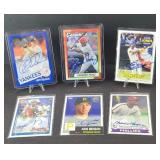 (6) SIGNED BASEBALL CARD NOT AUTHENTICATED