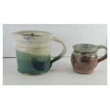 HANDCRAFTED WATER PITCHER & CREAM POTTERY