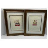 (2) CHINESE INSPIRED PRINTS