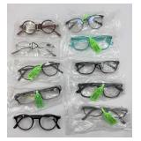 (10) READERS EYEGLASSES, +1.00