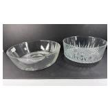 LARGE CRYSTAL SERVING BOWLS