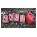 (5) GAS CANS