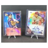 (2) AUTOGRAPHED BASEBALL CARDS CERTIFIED