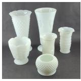 MILK GLASS VASES