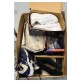 LARGE BOX OF MEN & WOMENS SHOES, VARIOUS SIZES