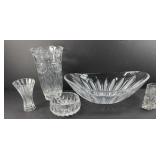 CRYSTAL SERVING PIECES & VASES