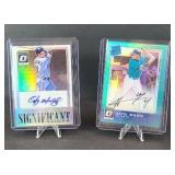(2) SEATTLE MARINERS AUTOGRAPHED BASEBALL CARDS