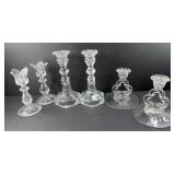 CRYSTAL CANDLE HOLDERS