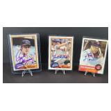 (3) SIGNED CLEVELAND INDIANS BASEBALL CARS N/A