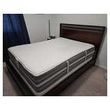 QUEEN BEDFRAME W/ BEDDING