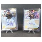 (2) PITTSBURGH PIRATES AUTOGRAPHED BASEBALL CARDS