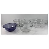 (2) PYREX & (2) ANCHOR HOCKING BOWLS