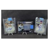 (3) AUTOGRAPHED BASEBALL CARDS CERTIFIED