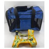 SMALL PET CARRIER & DOG HARNESS,MED