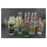 COCA COLA GLASS COLLECTION AND MORE