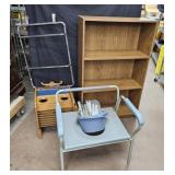 BOOK SHELF, END TABLE AND MORE