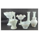 MILK GLASS DECOR