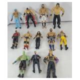 (12) WWE WRESTLER ACTION FIGURES