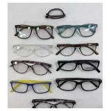 (10) READERS EYEGLASSES, +1.00