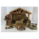 NATIVITY MANGER W/ ACCESSORIES