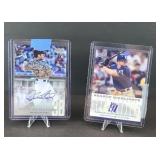(2) PADRES AUTOGRAPHED BASEBALL CARDS CERTIFIED
