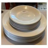 (10) FIESTA PLATES & SAUCERS