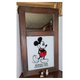 EARLY MICKEY & MINNIE MOUSE FIGURINES & MIRROR