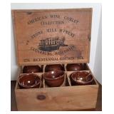 1976 STONE MILL WINERY WINE GOBLET SET